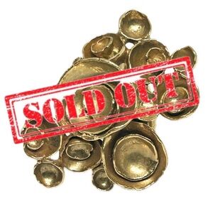 —SOLD—Yves Saint Laurent Arty Gold-Toned Rings Size 5US 💯Authentic USED like New